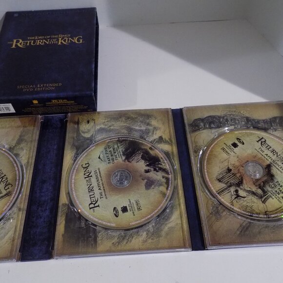 LOTR DVDS Platinum Series Lot of 3 Two Towers Return of King Fellowship of Rings - Picture 2 of 7